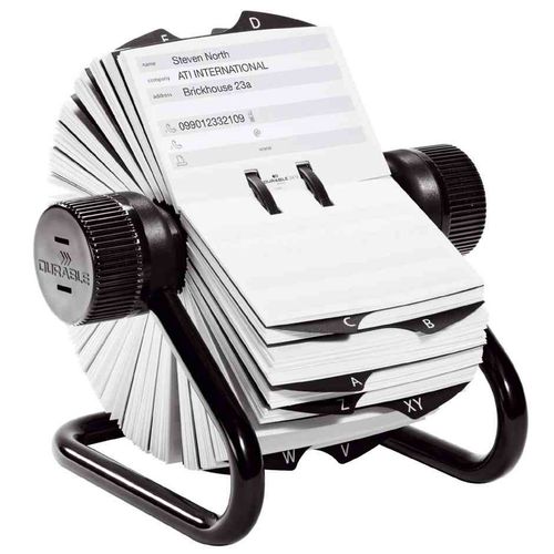 Durable Fichier D'adresses Telindex, Noir