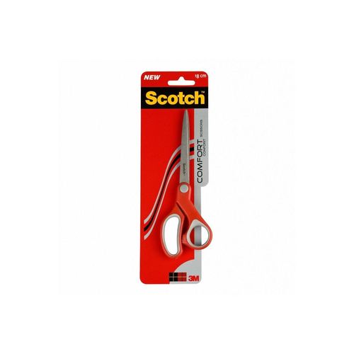 Scotch 3m Scotch Ciseaux Confort, Longueur: 180 Mm, Rouge/Gris,