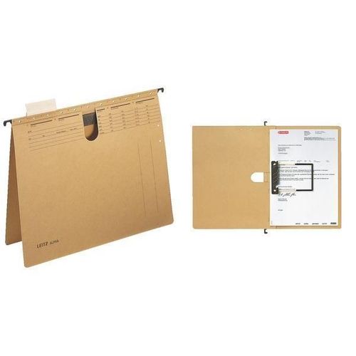 Leitz 25 X Alpha Hängehefter, A4, Flexofil-Schlauchheftung