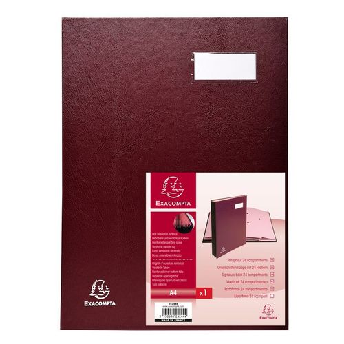 Exacompta Parapheur Direction 24 Comp. Bordeaux