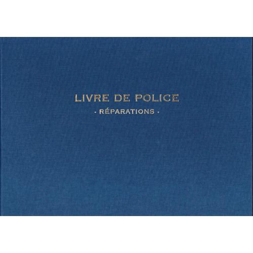 Elve Livre De Police Metaux Precieux Réparations Piq.210x297 Noire