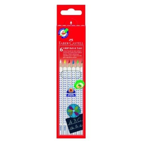Faber-Castell Crayon Pour Cahier Et Tableau Grip Blanc, Étui