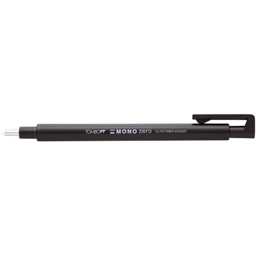 Tombow Crayon Gomme Mono Zero Eraser, Noir , Gomme Précise