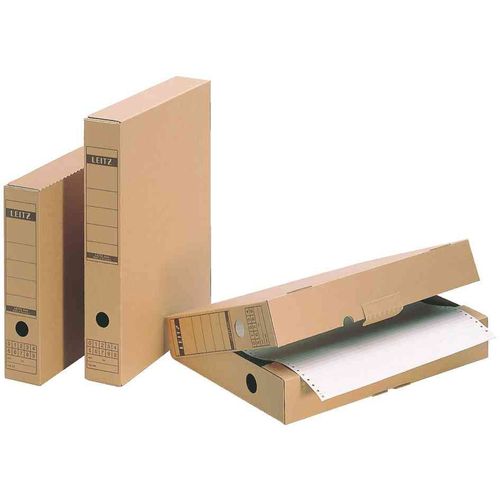Leitz 10 X Boîte D'archivage Avec Languette De Fermeture,