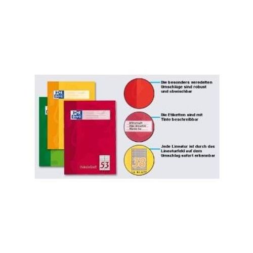 Oxford Oxford Vokabelheft, Din A6, 32 Blatt, 2 Spalten, Liniert