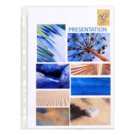 Exacompta Etui Carton 100 Poch. Perf. Pvc 8/100°