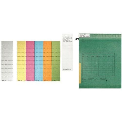 Leitz Blanko-Beschriftungsschildchen, (B)60 X (H)21 Mm, Weiß