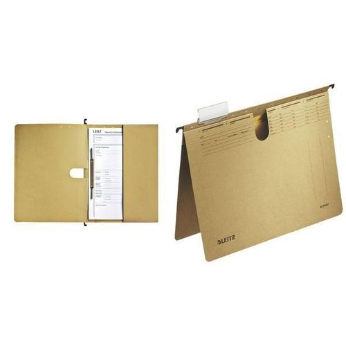Leitz 10 X Alpha Hängehefter, A4, Kaufmännische Heftung, Natron