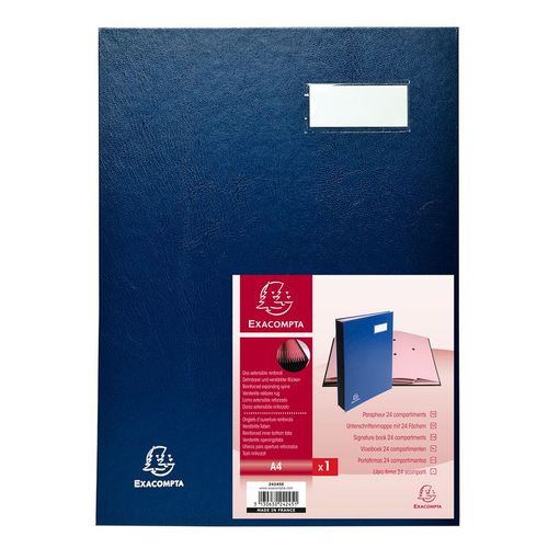 Exacompta Parapheur Direction 24 Comp. Bleu