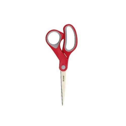 Scotch 3m Scotch Ciseaux Confort, Longueur: 200 Mm, Rouge/Gris,