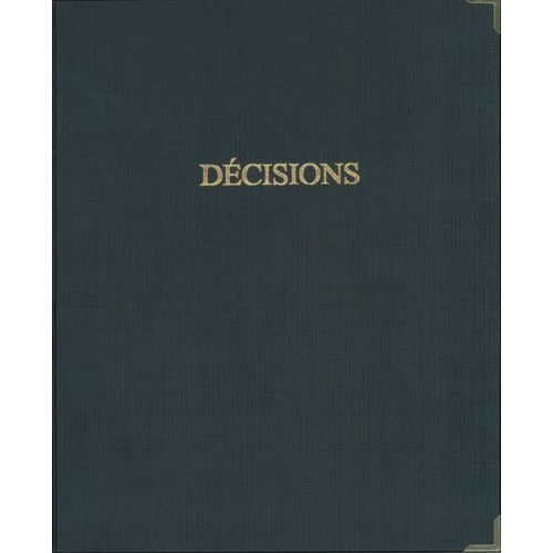 Elve Classeur Reliure Decisions Titre Doré + Recharge 100f