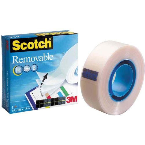 Scotch 1x Ruban Removable 811- 19 Mm X 32.9 M