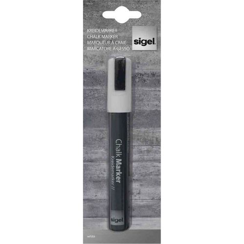 Sigel Marqueur À Craie, Liquide À Base D'eau 1 5 Mm, Blanc