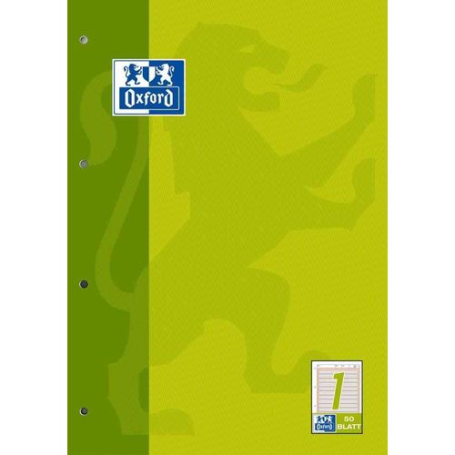 Oxford Bloc Pour Travail, A4, 50 Pages, Quadrillé 5 Mm