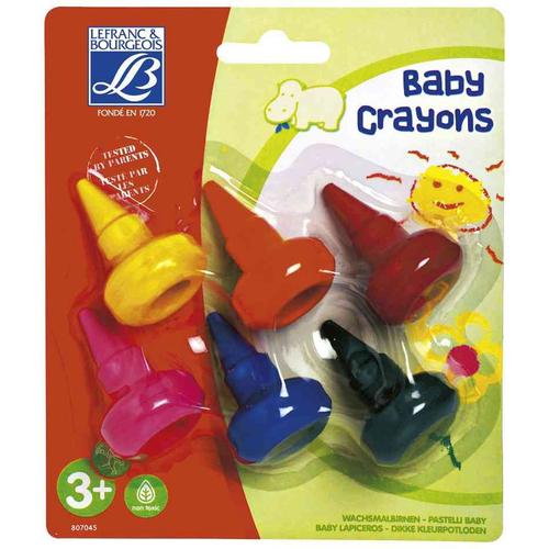 Lefranc & Bourgeois Etui De 6 Baby Crayons, Ergonomiques