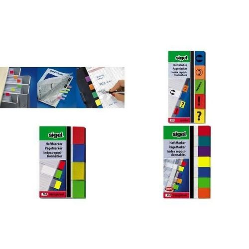Sigel Notes Adhésives Transparent Mini, 50x12mm,280 Feuilles