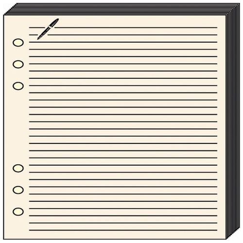 Quo Vadis Recharge Accessoires Organiseur Fiches Notes Timer 29 Ivoire 21 X 29 Cm