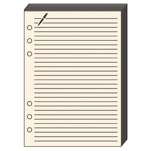 Quo Vadis Recharge Accessoires Organiseur Fiches Notes Timer 14 Ivoire 8 X 12 Cm