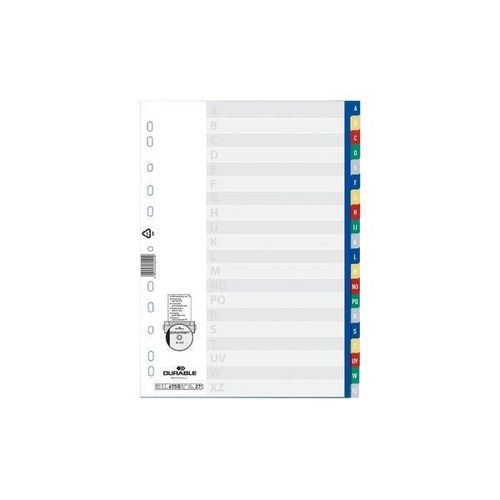 Durable Kunststoff-Register, A-Z, A4, Pp, 20-Teilig