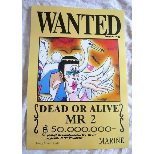 One Piece Poster Wanted Bon Clay Alias Mr 2 Neuf Rakuten