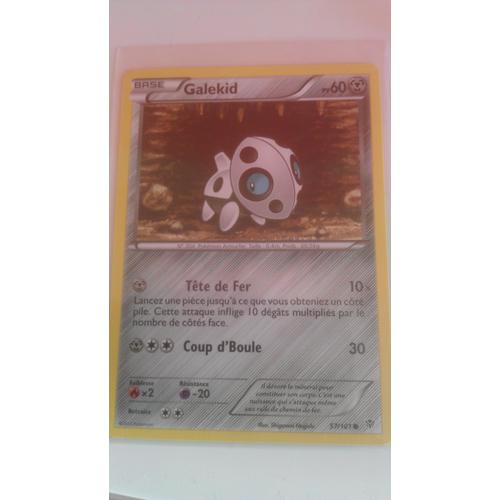 Galekid Carte Pokemon Explosion Plasma 57/101