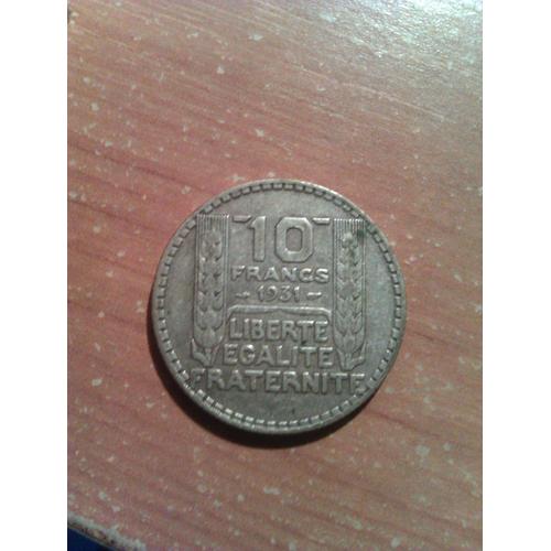 10 Francs Turin 1931 Argent