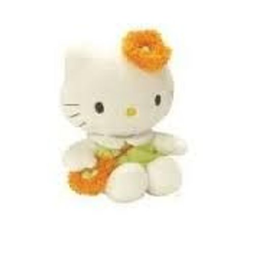Doudou Hello Kitty Robe Verte Et Sac A Main Jemini Sanrio