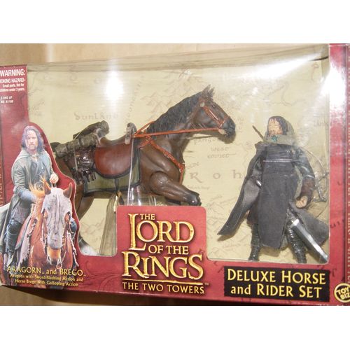 Le Seigneur Des Anneaux Les Deux Tour  Figurines Aragorn Et Brego