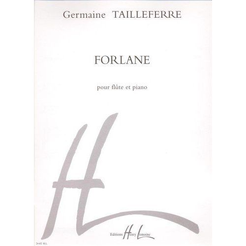 Forlane Flûte Et Piano