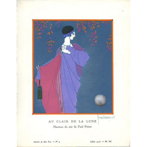 Lithographie "Au Clair De La Lune"