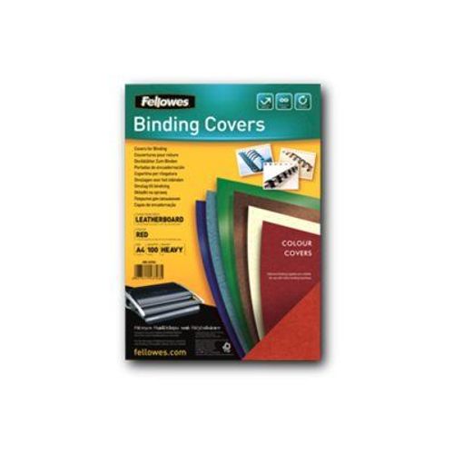 Fellowes Delta - A4 (210 x 297 mm) - rouge - 250 g/m² - 100 unités couverture à reliure