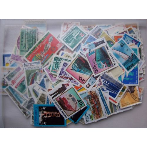Lot 260 Timbres Et  2 Blocs Transports Monde