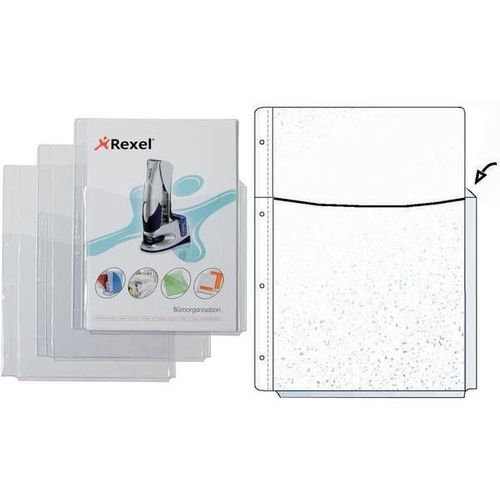 Rexel Pochette Transparente A4 Grande Capacité Avec Pochette Frontale