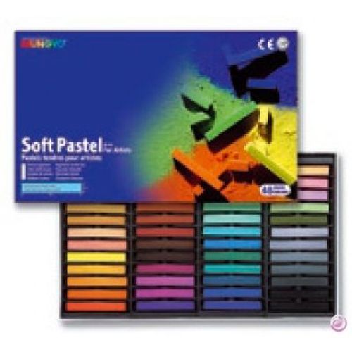 Mungyo : Boîte 48 Pastels Secs Carrés Assortis - Mungyo