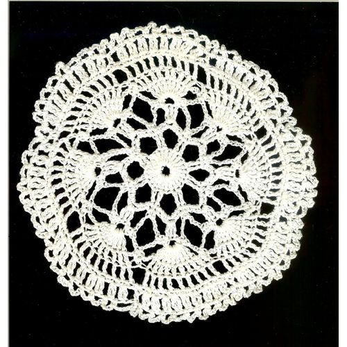 Napperon Crochet Diamètre 19 Cm