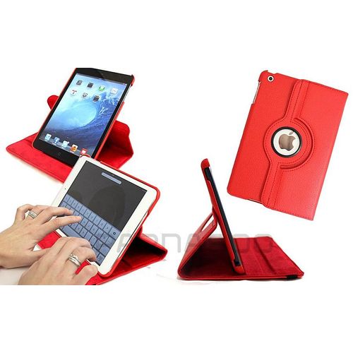 Housse De Protection Pour Ipad Air - Cuir Rouge