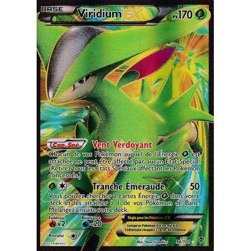 Carte Pokemon - Viridium Ex - 96/101 - 170 Pv - Ultra Rare - Explosion Plasma - Version Francaise -