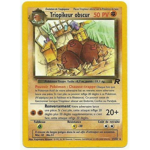 Triopikeur Obscur  50 Pv - Team Rocket 23/82