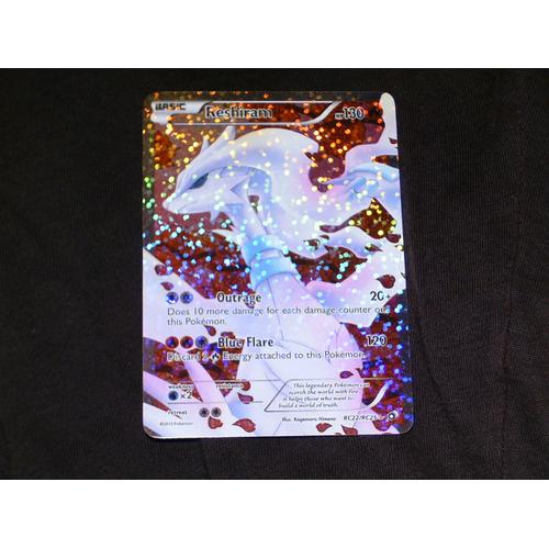 Carte Ultra Rare Holo Pokemon Reshiram Hp130 En Anglais.