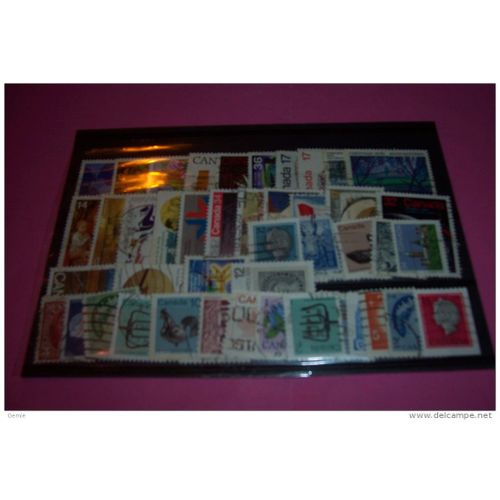 Lot De  47 Timbres Oblitérés Differents  Du Canada