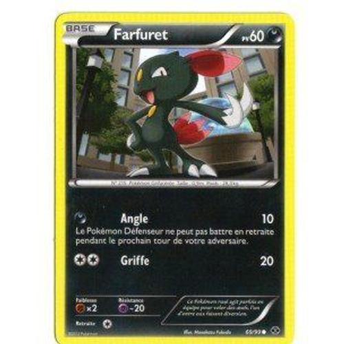 Nintendo - Carte Pokémon Farfuret 69/99 Noir Et Blanc Destinees Futures Rare Fr Neuve