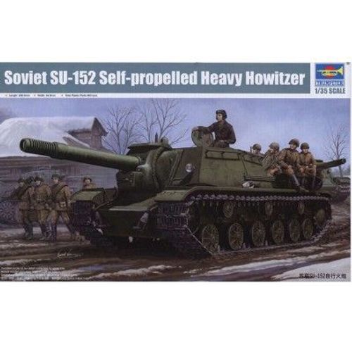 Maquette Char : Canon D'assaut Lourd Automoteur Soviétique Su-152-Trumpeter