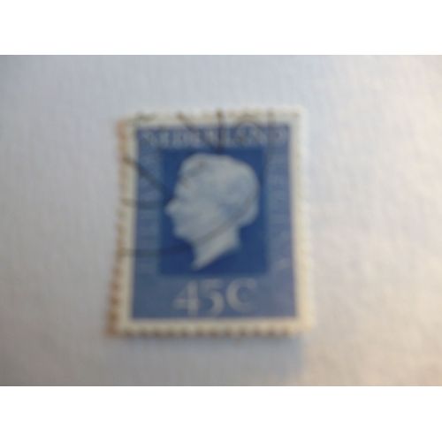 Timbre "Nederland :La Reine Juliana :45 C."