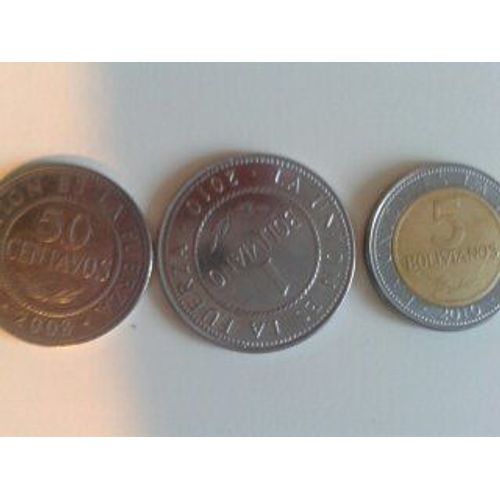 Pièces Boliviano De Bolivie