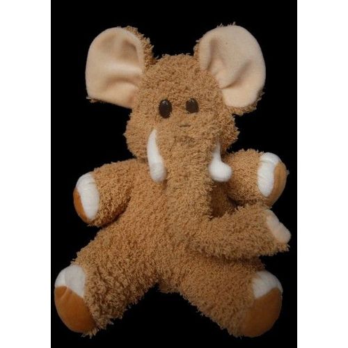 Doudou Peluche Eléphant Cp International Marron Blanc