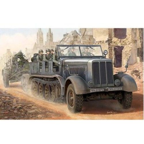 Maquette Véhicule Militaire : Sd.Kfz.8 Schwerer Zugkraftwagen 12t-Trumpeter