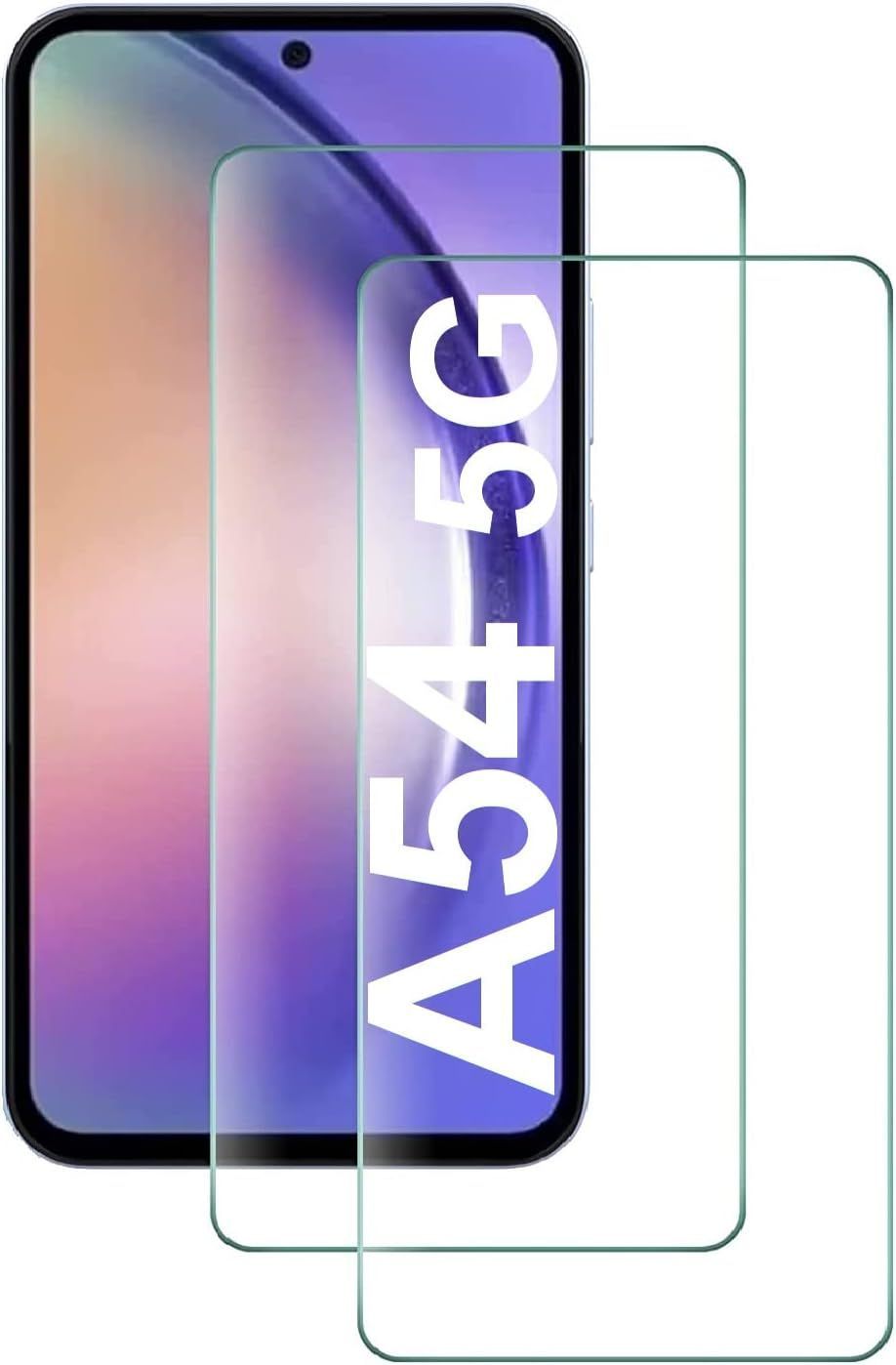 Hqselection®Lot De 2 Verre Trempé Pour Samsung Galaxy A54 5g.Film De Protection D'écran Transparent - Anti Rayures - Ultra Résistant Dureté 9h