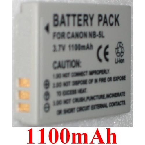 Batterie Pour Canon NB-5L NB5L SD700 IXUS 800 850 **1100mAh**
