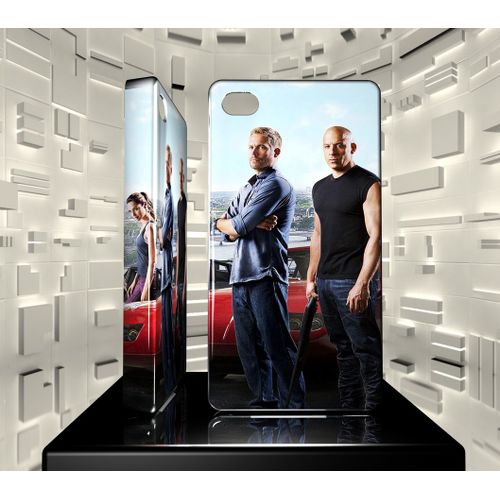 Coque Iphone 4 Iph04 008 053 001 Fast & Furious Paul Walker Vin Diesel Hard Case