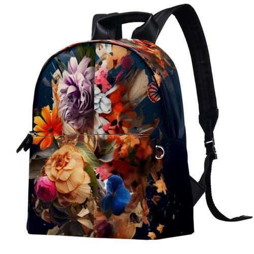 Sac à dos polyvalent, motif fleurs à la mode 50